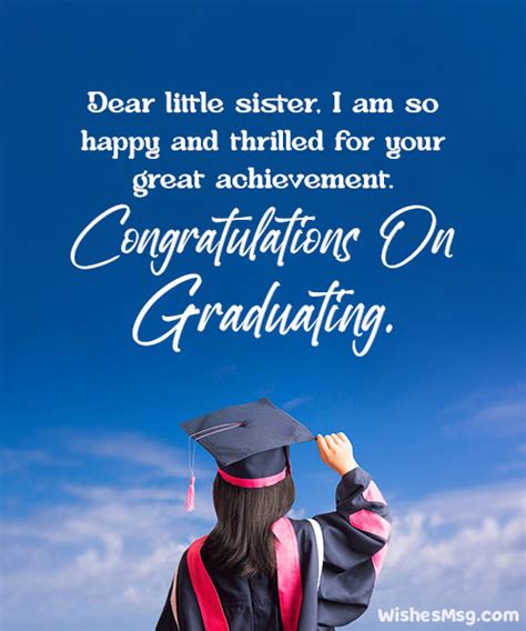 Happy Graduation Quotes for Sister with Congratulations Wishes.